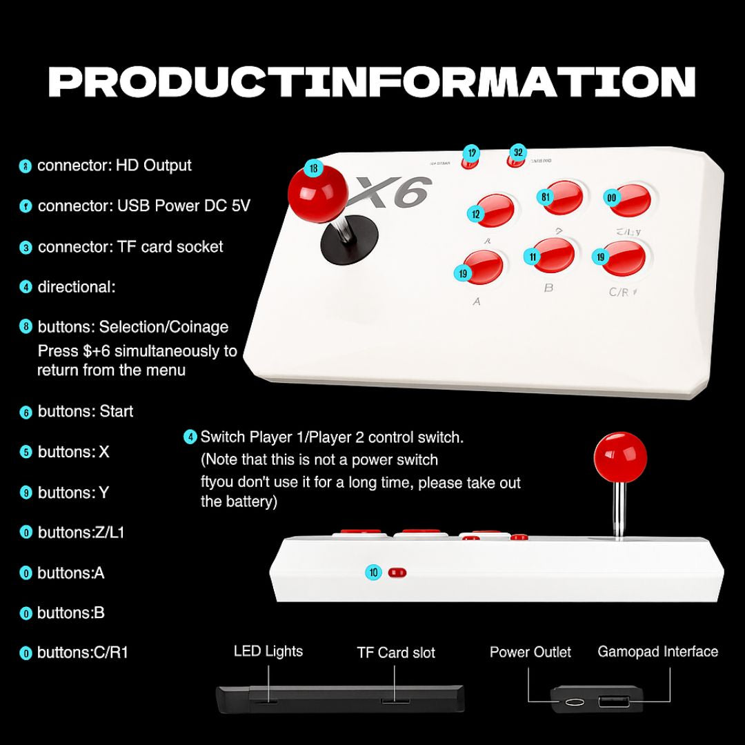 X6 Arcade Console - over 20,000 thrilling games